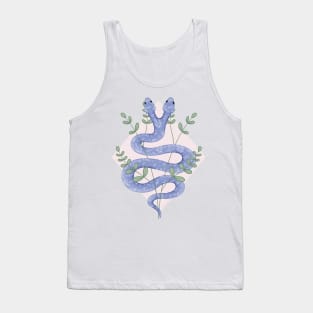 Floral snake Tank Top